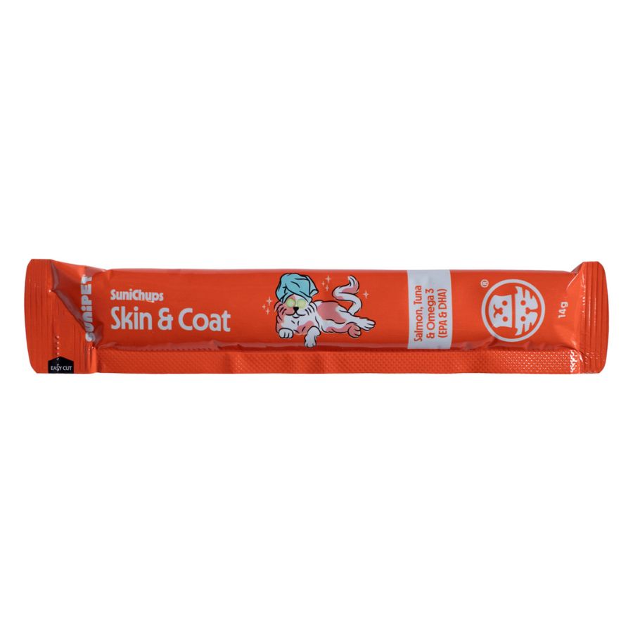 SuniChups Skin & Coat - Snack funcional para gatos 56 GR, , large image number null